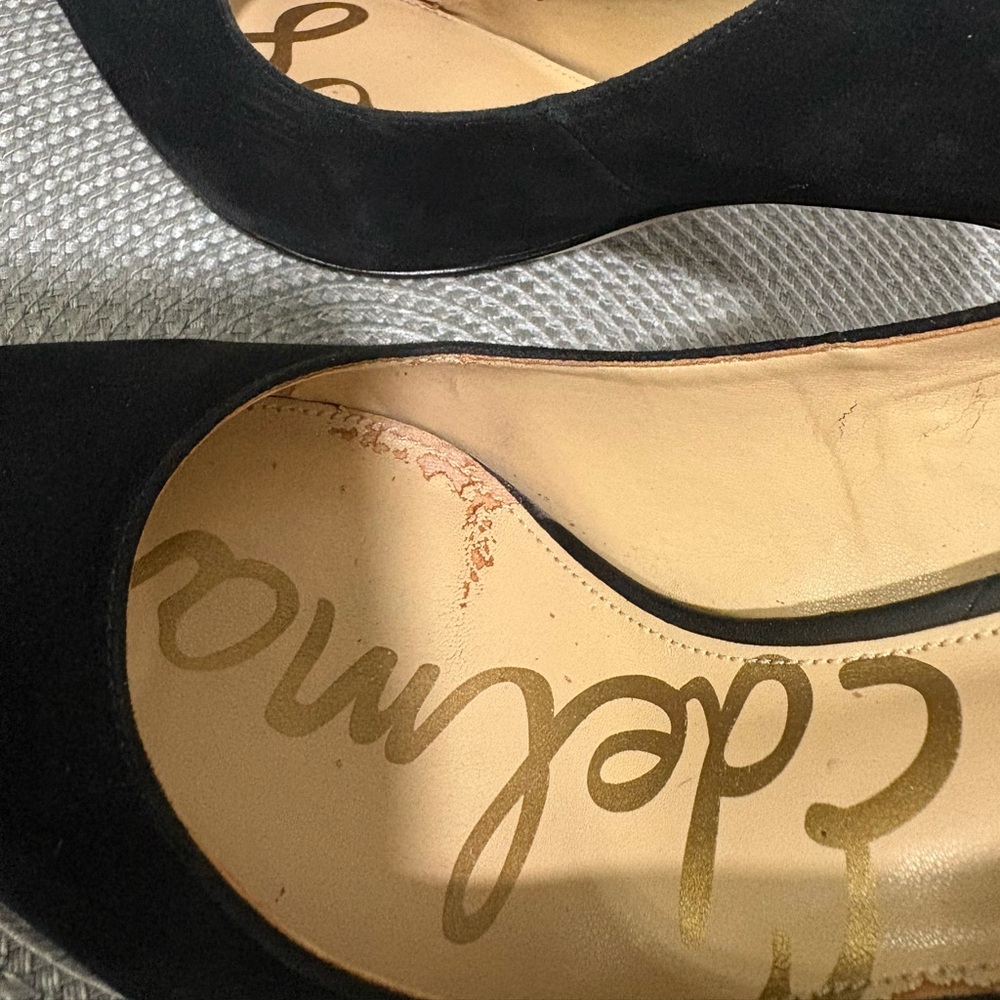 SAM EDELMAN Hazel Pump Black Suede Size 9 - Picture 11 of 13